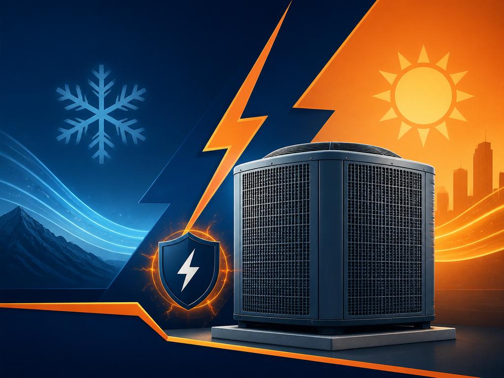 HVAC surge protection and lightning control